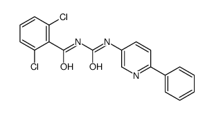 2,6-dichloro-N-[(6-phenylpyridin-3-yl)carbamoyl]benzamide结构式