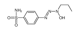 4-[[hydroxy(propyl)amino]diazenyl]benzenesulfonamide结构式