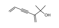 2-methyl-3-methylene-hept-6-en-4-yn-2-ol结构式