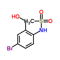 N-[4-Bromo-2-(hydroxymethyl)phenyl]methanesulfonamide结构式