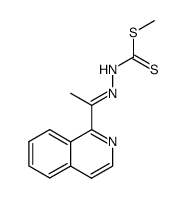 methyl 3-(1-(1-isoquinolinyl)ethylidene)hydrazinecarbodithioate结构式