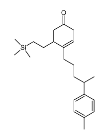 4-(4-p-Tolyl-pentyl)-5-(2-trimethylsilanyl-ethyl)-cyclohex-3-enone结构式