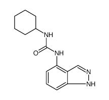 Urea, N-cyclohexyl-N'-1H-indazol-4-yl结构式