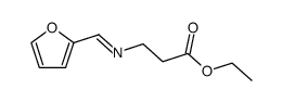 ethyl 3-[(furan-2-ylmethylene)amino]propanoate结构式