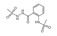 2-mesylaminobenzoic acid mesylhydrazide结构式