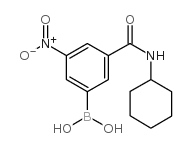 (3-(环己基氨基甲酰基)-5-硝基苯基)硼酸图片