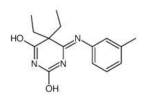 5,5-Diethyl-4-(3-methylphenyl)iminobarbituric acid Structure