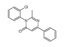 3-(2-chlorophenyl)-2-methyl-6-phenylpyrimidin-4-one结构式