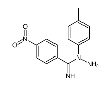 N-amino-N-(4-methylphenyl)-4-nitrobenzenecarboximidamide结构式