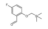 5-fluoro-2-((trimethylsilyl)methoxy)benzaldehyde结构式