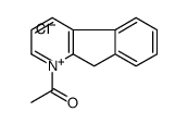 1-(9H-indeno[2,1-b]pyridin-1-ium-1-yl)ethanone,chloride Structure