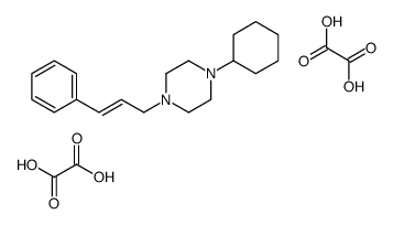 1-cyclohexyl-4-(3-phenylprop-2-enyl)piperazine,oxalic acid Structure