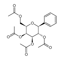 (2,3,4,6-tetra-O-acetyl-β-D-galactopyranosyl)benzene Structure