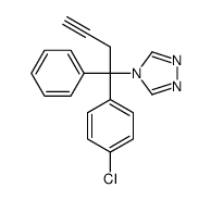 4-[1-(4-chlorophenyl)-1-phenylbut-3-ynyl]-1,2,4-triazole Structure