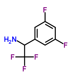 1-(3,5-Difluorophenyl)-2,2,2-trifluoroethanamine结构式