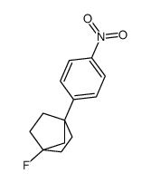 4-fluoro-1-(4-nitrophenyl)bicyclo[2.2.1]heptane结构式