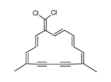 15-dichloromethylene-4,9-dimethyl-5,6,7,8-tetradehydrocyclopentadecene结构式