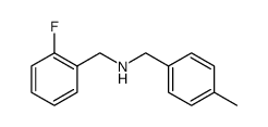 N-(2-Fluorobenzyl)-4-Methylbenzylamine结构式