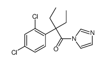2-(2,4-dichlorophenyl)-2-ethyl-1-imidazol-1-ylbutan-1-one结构式