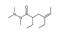 N,N',N'-trimethylhydrazide of (Z)-2,4-diethyl-4-hexenoic acid Structure