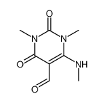 1,3-Dimethyl-6-Methylamino-2,4-dioxo-1,2,3,4-tetrahydropyrimidine-5-carboxaldehyde structure
