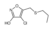 4-chloro-5-(propylsulfanylmethyl)-1,2-oxazol-3-one Structure