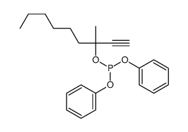 3-methylnon-1-yn-3-yl diphenyl phosphite结构式