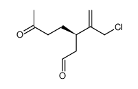 (R)-3-(1-Chloromethyl-vinyl)-6-oxo-heptanal Structure