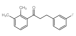 2',3'-DIMETHYL-3-(3-FLUOROPHENYL)PROPIOPHENONE structure