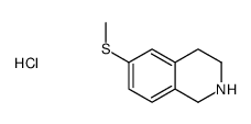 6-methylsulfanyl-1,2,3,4-tetrahydroisoquinoline,hydrochloride Structure
