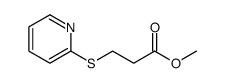 Propanoic acid, 3-(2-pyridinylthio)-, methyl ester (9CI)结构式
