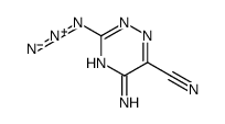 5-amino-3-azido-1,2,4-triazine-6-carbonitrile Structure