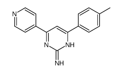 4-(4-methylphenyl)-6-pyridin-4-ylpyrimidin-2-amine结构式