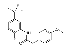 Benzeneacetamide, N-[2-fluoro-5-(trifluoromethyl)phenyl]-4-methoxy Structure