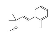 1-(3-methoxy-3-methylbut-1-enyl)-2-methylbenzene Structure