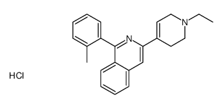 3-(1-ethyl-3,6-dihydro-2H-pyridin-4-yl)-1-(2-methylphenyl)isoquinoline,hydrochloride Structure