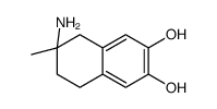 2-amino-2-methyl-6,7-dihydroxy-1,2,3,4-tetrahydronaphthalene structure