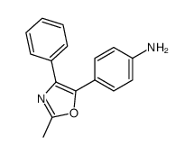 4-(2-methyl-4-phenyl-oxazol-5-yl)-aniline结构式