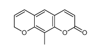 10-methyl-8H-pyrano[3,2-g]chromen-2-one结构式