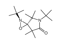 4,4,7,7-tetramethyl-trans-2,5-di-t-butyl-1-oxa-2,5-diazaspiro<2.4>heptan-6-one Structure