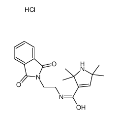 N-[2-(1,3-dioxoisoindol-2-yl)ethyl]-2,2,5,5-tetramethyl-1H-pyrrole-3-carboxamide,hydrochloride Structure