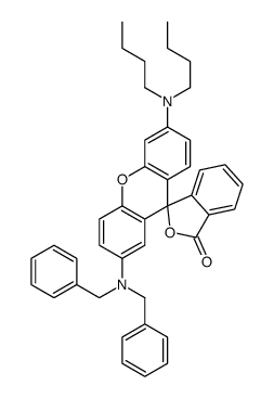 2'-(dibenzylamino)-6'-(dibutylamino)spiro[isobenzofuran-1(3H),9'-[9H]xanthene]-3-one Structure