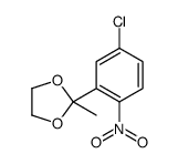 2-(5-chloro-2-nitrophenyl)-2-methyl-1,3-dioxolane结构式