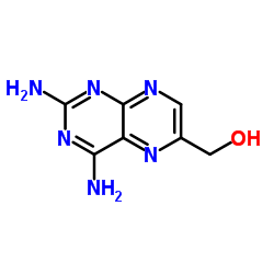 2,4-二氨基-6-羟甲基蝶啶结构式
