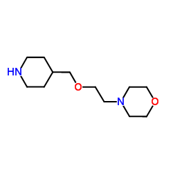 4-[2-(4-Piperidinylmethoxy)ethyl]morpholine Structure