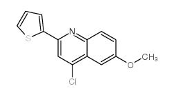 4-Chloro-6-methoxy-2-thiophen-2-yl-quinoline Structure