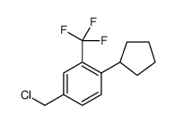 4-(Chloromethyl)-1-Cyclopentyl-2-(Trifluoromethyl)Benzene Structure