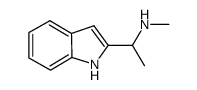 1-(1H-indol-2-yl)-N-methylethanamine结构式