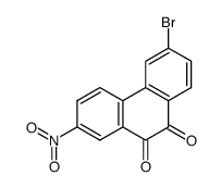 6-bromo-2-nitro-phenanthrene-9,10-dione Structure