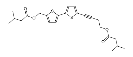 5'-<(isovaleryloxy)methyl>-5-<4-(isovaleryloxy)but-3-ynyl>-2,2'-bithiophene Structure